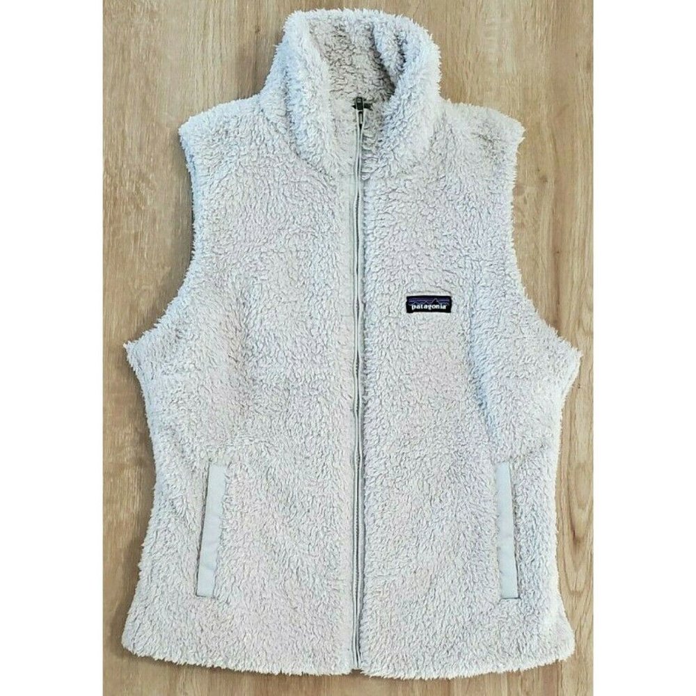 Patagonia Womens Los Gatos Birch White Fleece Vest - Picture 1 of 3